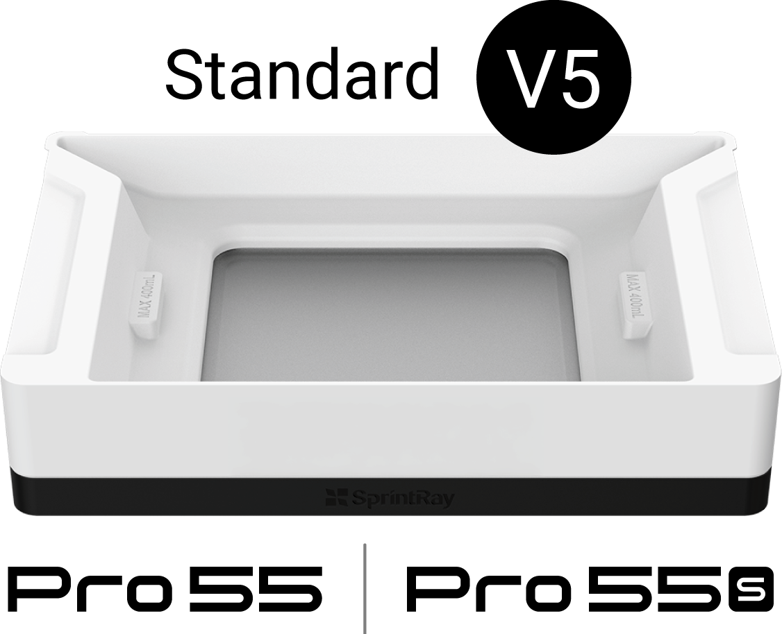SprintRay Pro 55/55S Full Size Resin Tank V5