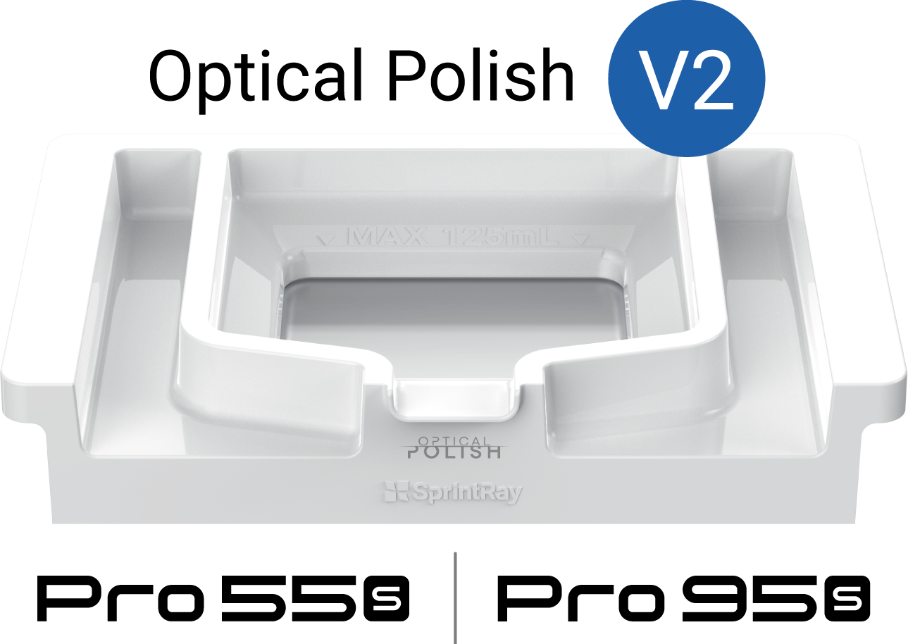 SprintRay Pro S Arch Kit Resin Tank with Optical Polish V2