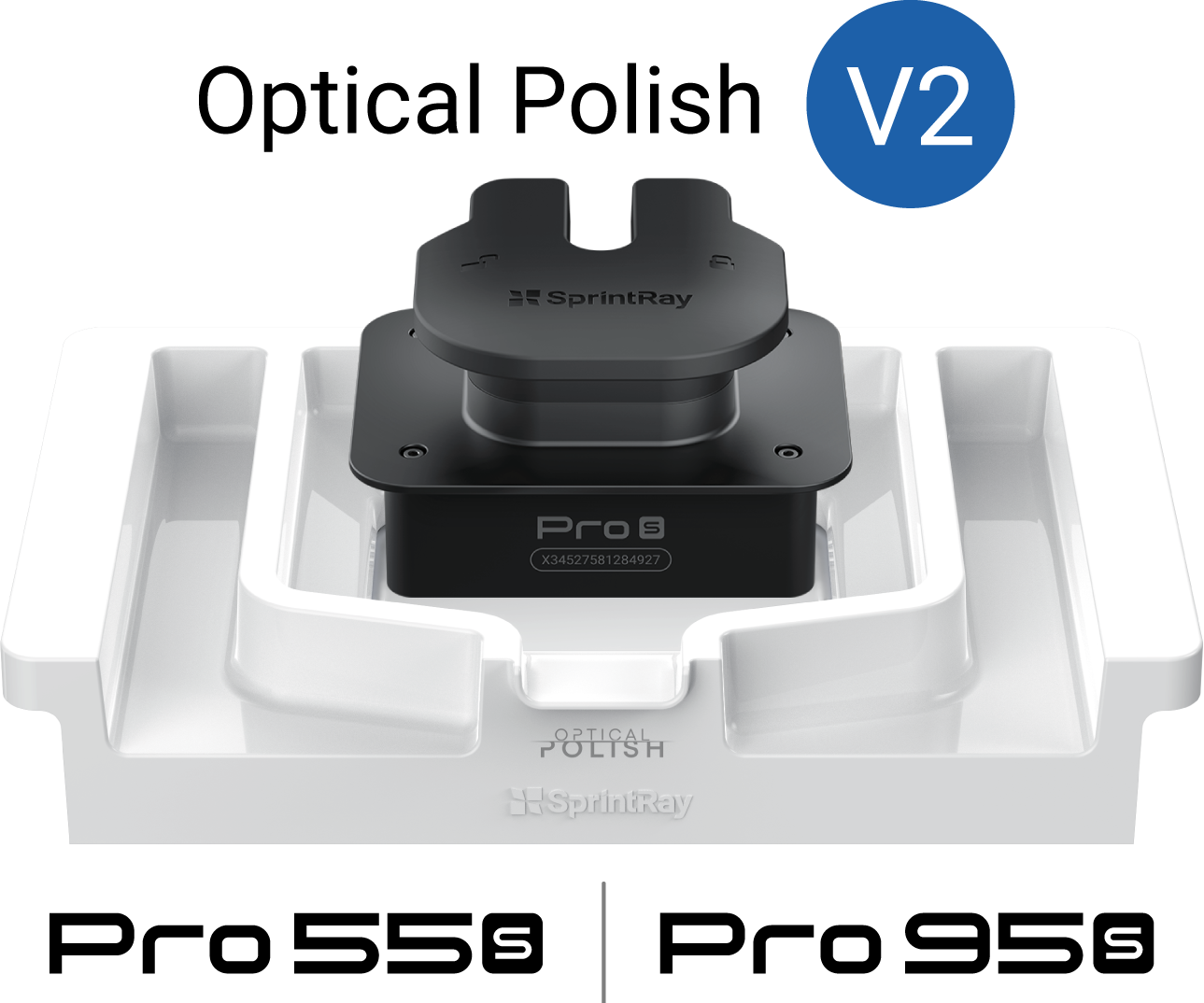 SprintRay Pro S Arch Kit Platform + Tank with Optical Polish Bundle V2